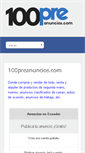 Mobile Screenshot of 100preanuncios.com